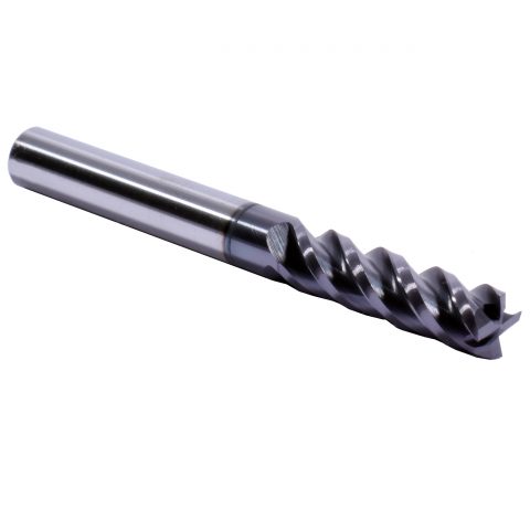 4 flute solid carbide end mill titanium steel 3
